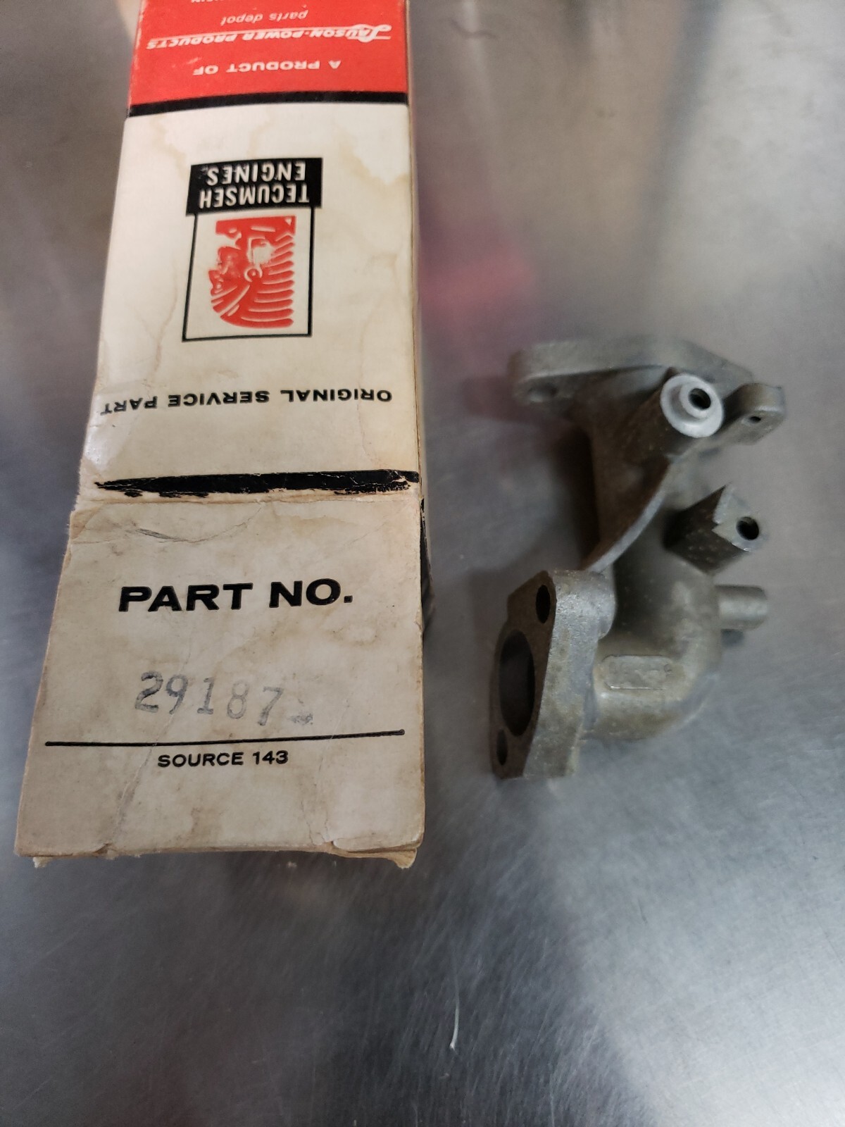 TECUMSEH "INTAKE PIPE" #29187 NOS/OEM!