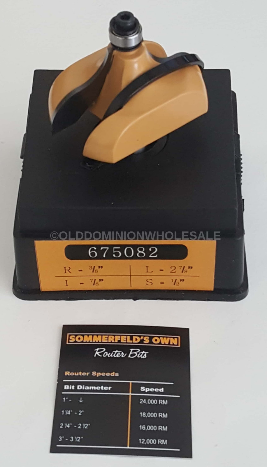 NEW Sommerfelds Tools for Wood 675082 Ogee Beading Bit with 3/8" Bearing