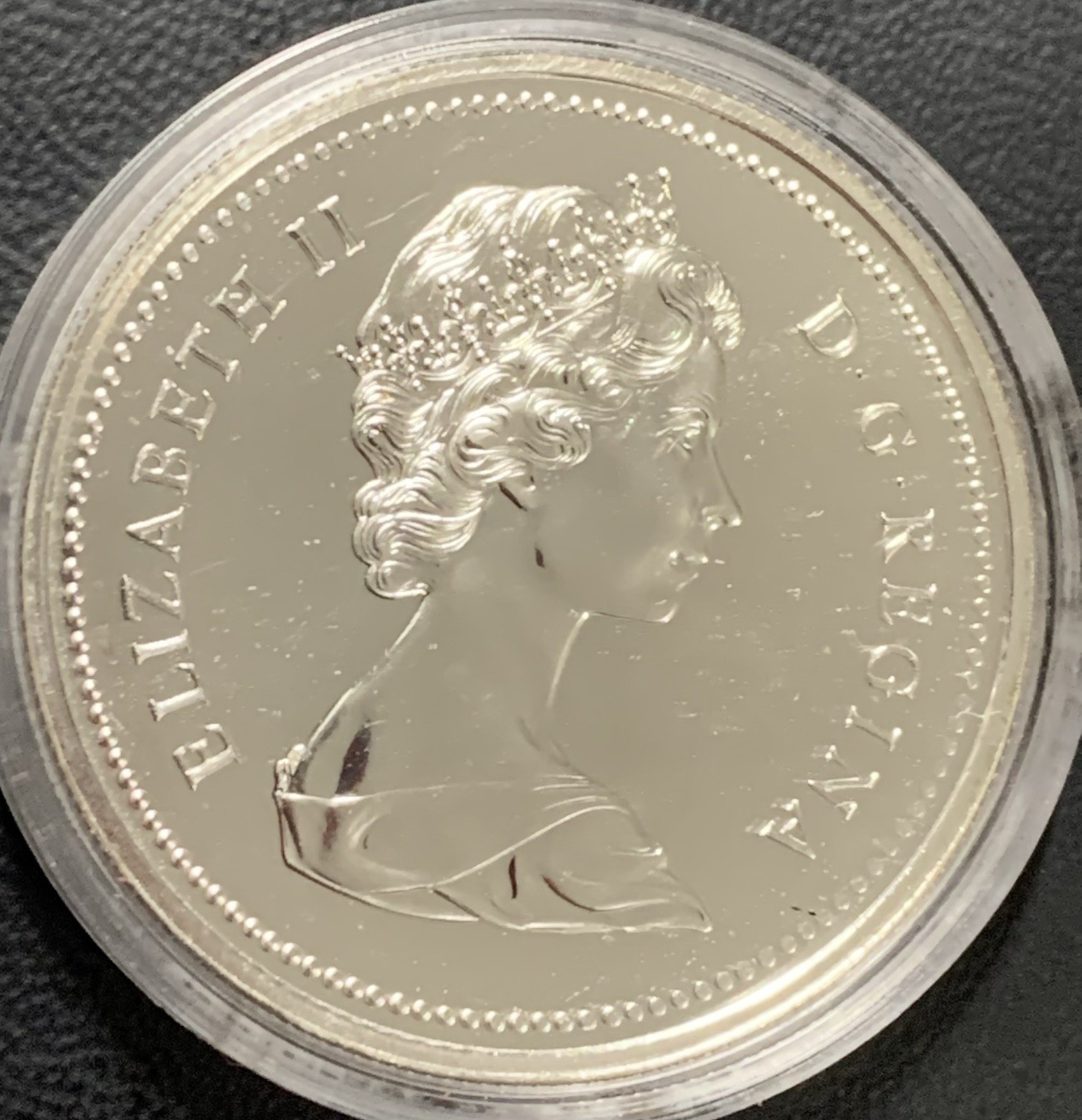 Canada 1975 Silver Dollar, Calgary 100th Anniversary, PL+++++