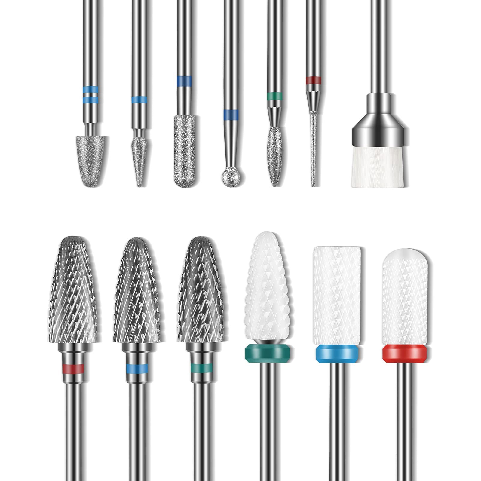 13pc Nail Drill Bits Set Drill Bits For Nails 3pcs Tungsten Carbide Drill Bits+