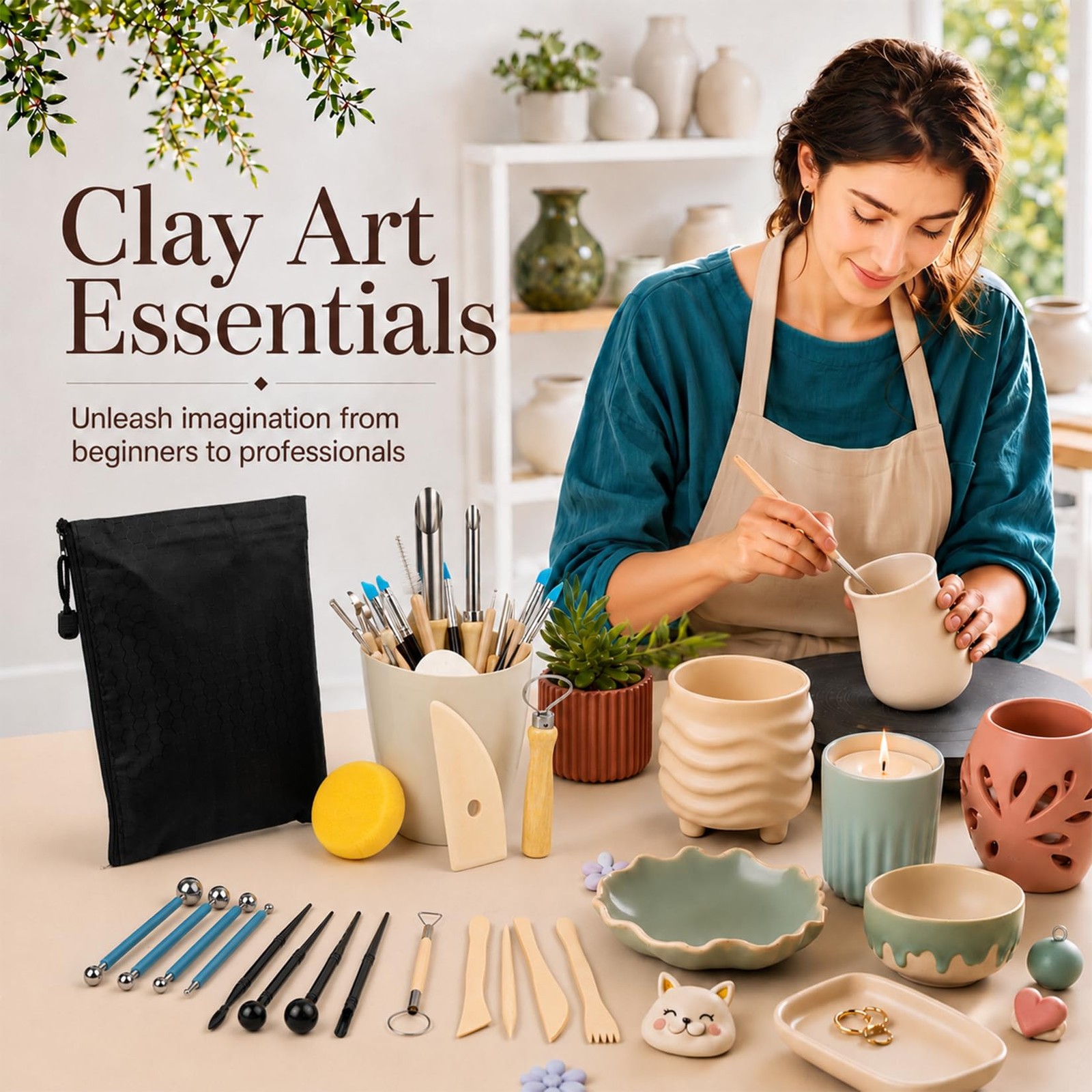 CLAYPRO 42Pcs Clay Tools Kit