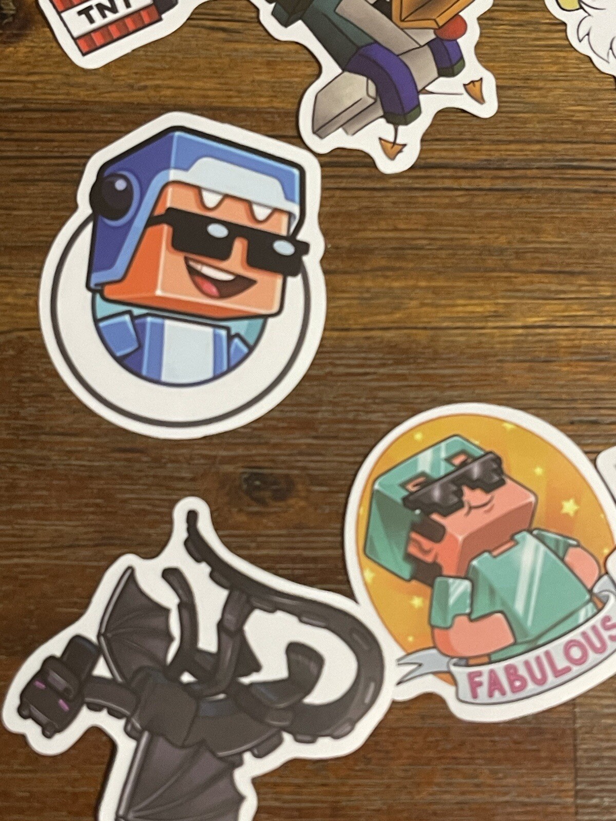 Set of 100 Minecraft Theme Sticker Decals Various