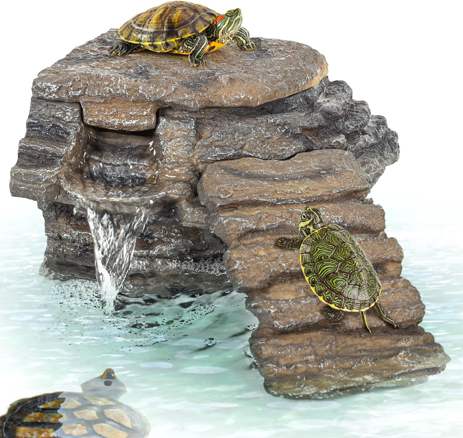 120GPH Turtle Tank Filter with Basking Platform & Climbing Ramps