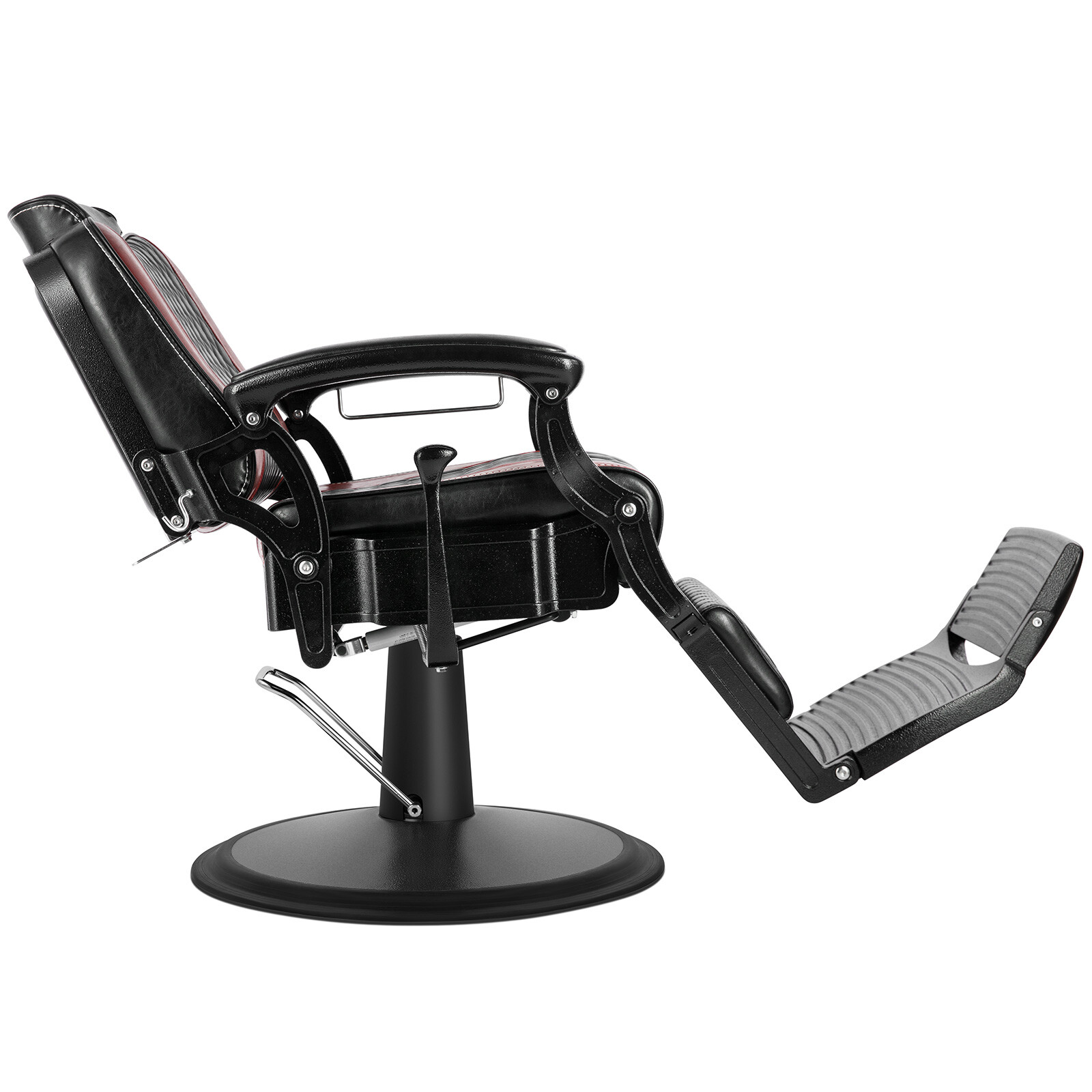 Black+Red Vintage Recline All Purpose Hydraulic Barber Chair Salon BeautyStyling