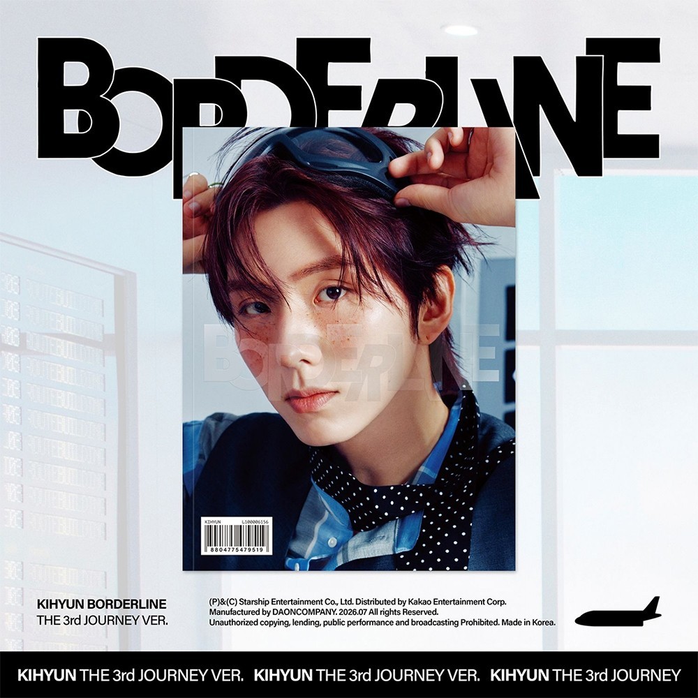 KIHYUN [BORDERLINE] EP Album THE 3RD JOURNEY Ver/CD+Photo Book+Card+etc+POB+GIFT