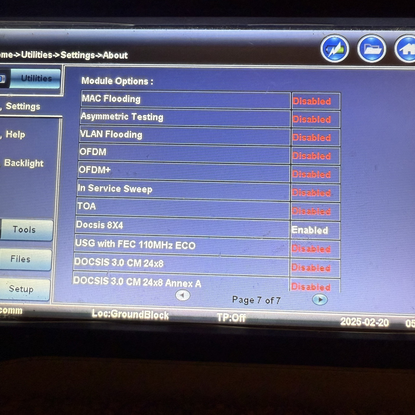 VeEX Vepal CX350 CATV TDR Docsis Meter
