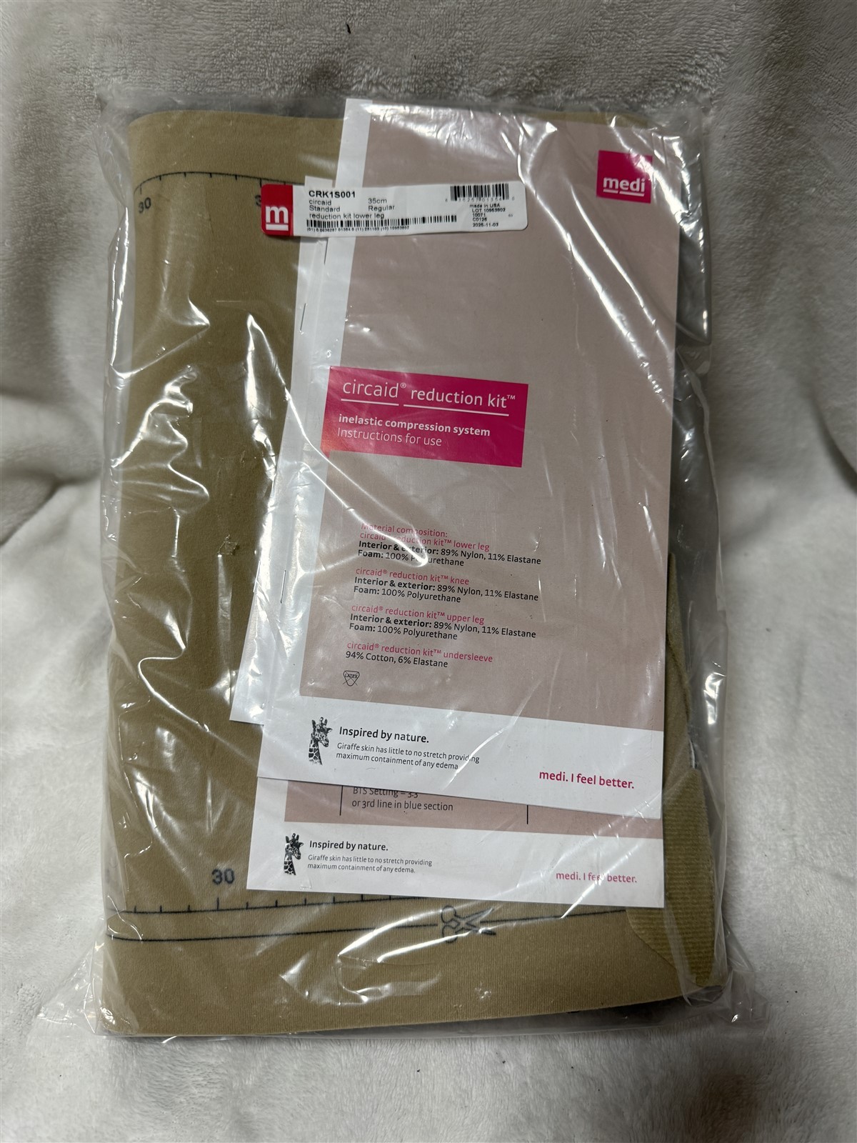 CIRCAID REDUCTION KIT LOWER LEG INELASTIC COMPRESSION SYSTEM 35CM CRK1S001