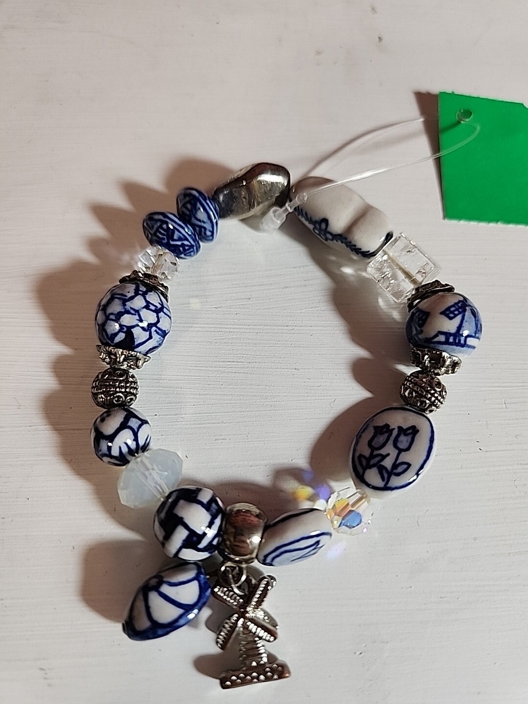 Glass Bead Bracelet Decorative, Costume Jewelry, Slip-on D8