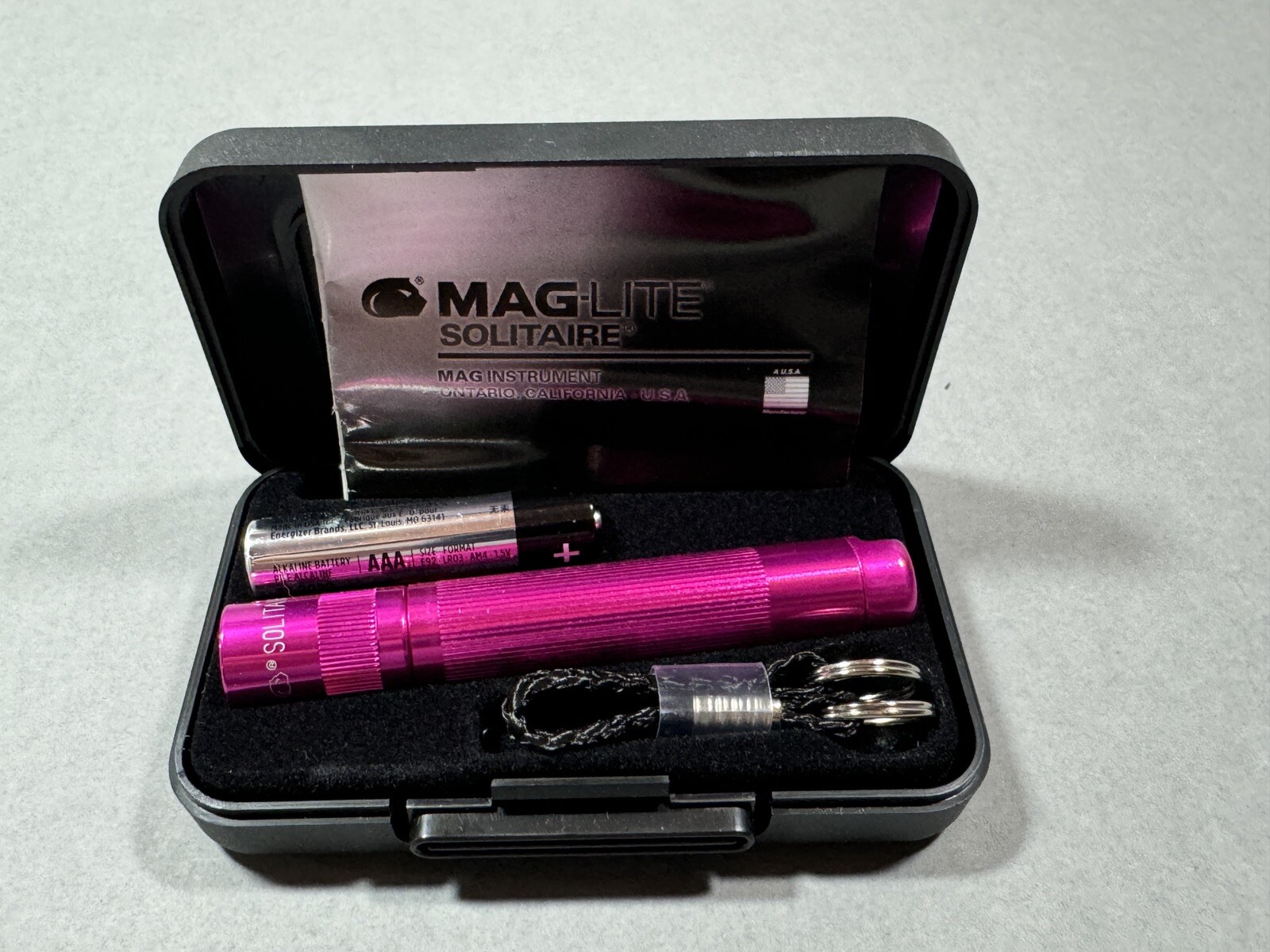 Mag-Lite Solitaire Mini Flashlight Resists Water/Impact USA-Made