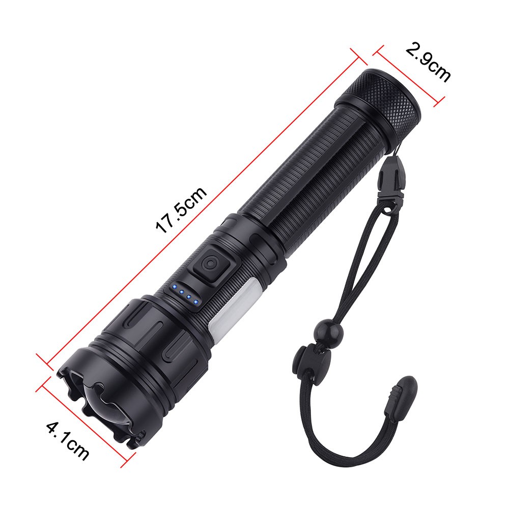 Multicolor LED Flashlight 4 in1Rechargeable White/Red/Green/Blue Hunting Light