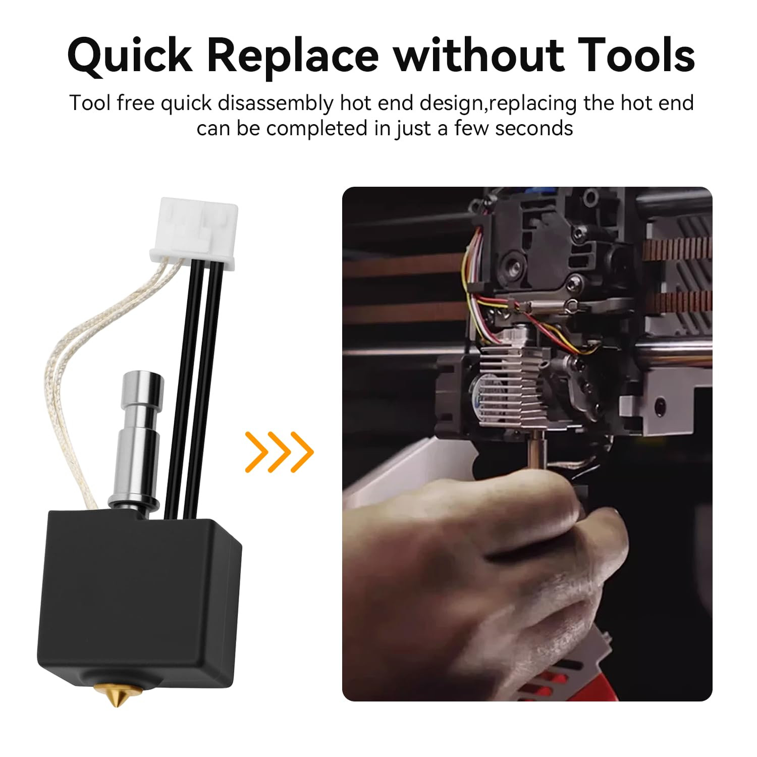 Upgrade Hotend Kit for Anycubic Kobra S1/Kobra S1 Combo 3D Printer, Assembled Ex