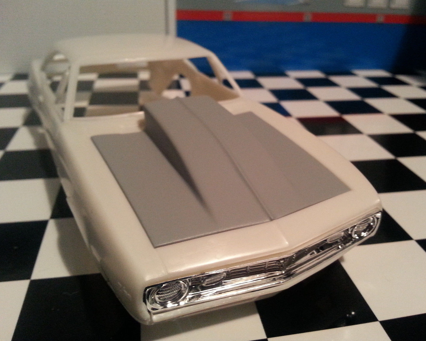 LEX'S SCALE MODELING Resin Outlaw Hood for '67 & '68 Camaro Z/28 AMT  NEW!