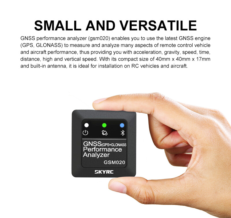 SKYRC GNSS Performance Analyzer GPS Speed Meter for RC Car Helicopter FPV Drone