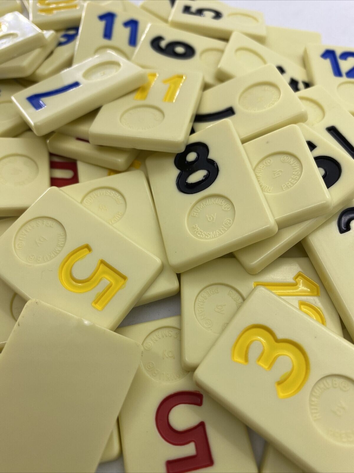 Rummikub Tiles Individual Smooth Back Replacement Game Pieces Pick What You Need