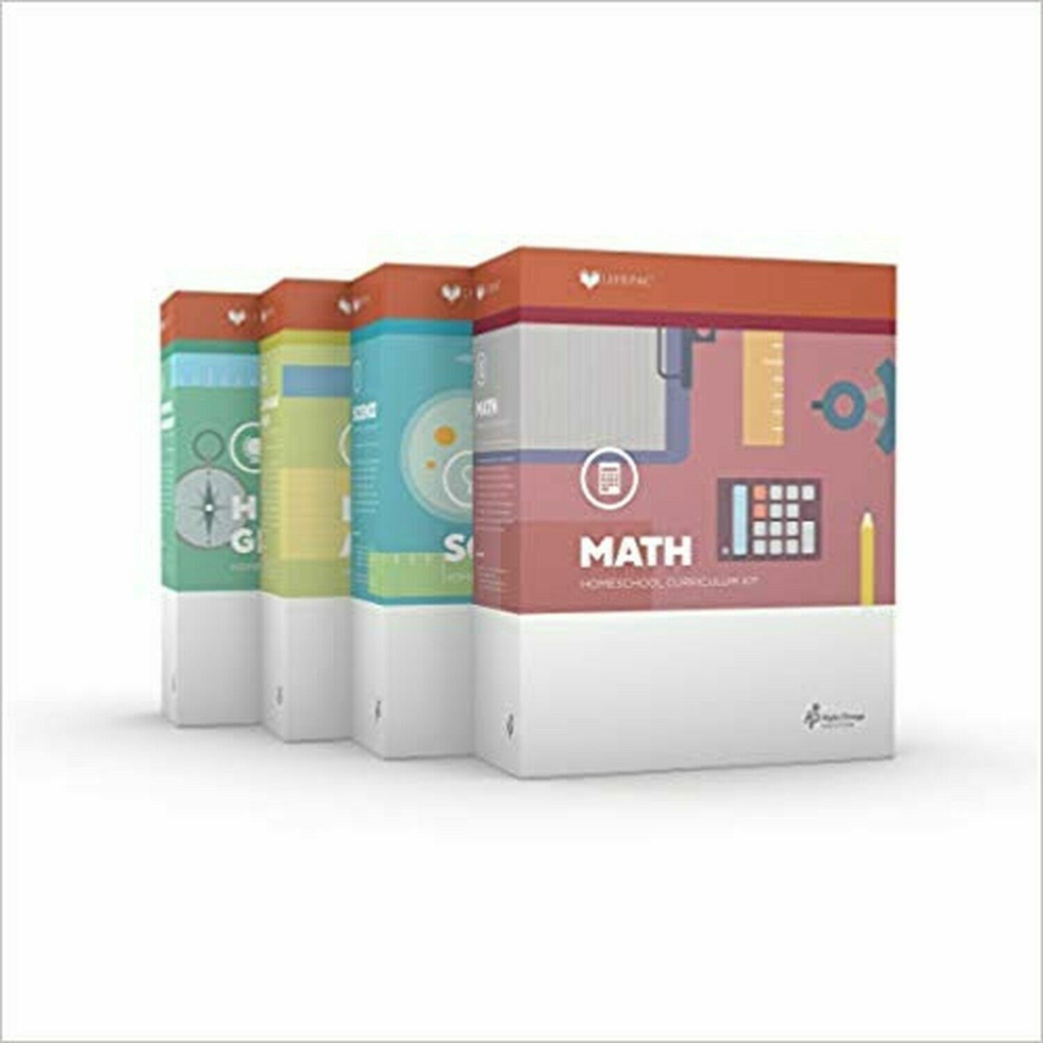 LIFEPAC 5th Grade 5 CORE 4-Subject Box Set AOP Homeschool CSS0500-B