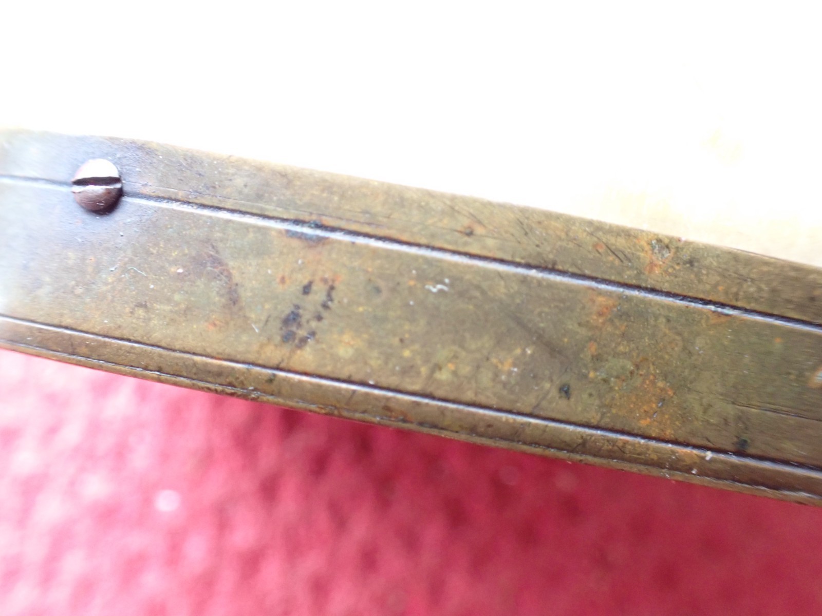 Antique Pressed Horn Adjustable Spout Powder Flask