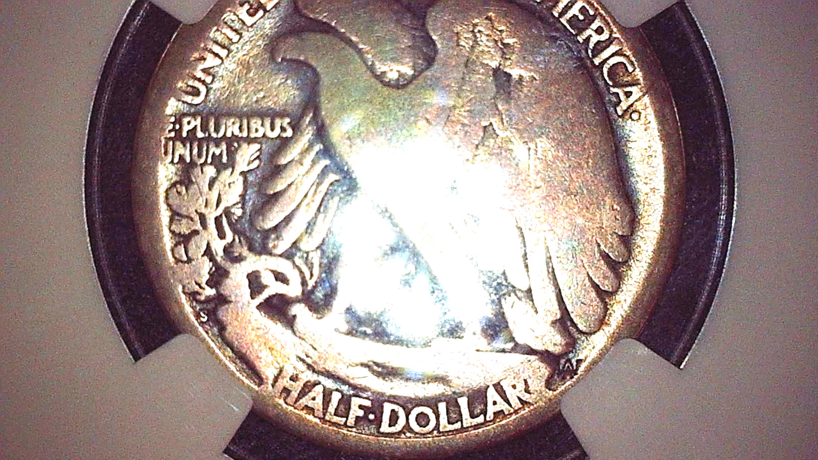 1921 S 50C ngc cleaned Walking half Dollar Fine Detail