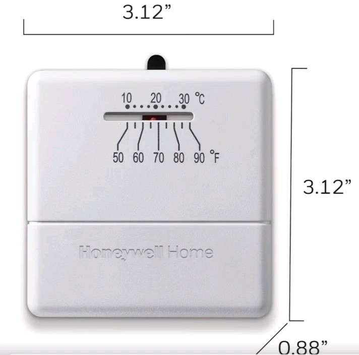 HONEYWELL HOME CT33A1009 Economy Non-Programmable Thermostat - Millivolt Heat...