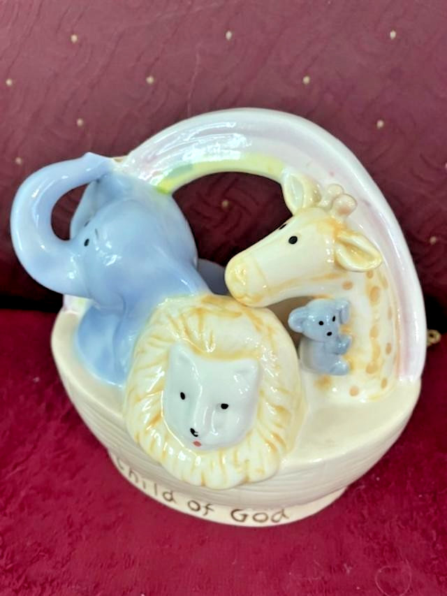 Noah's Ark Child Of God Porcelain Night Light, Free Shipping