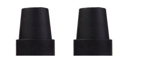 2 Cane Tips 3/4 Inch Heavy Duty Rubber Cane Tips Anti Slip TPR Replacement