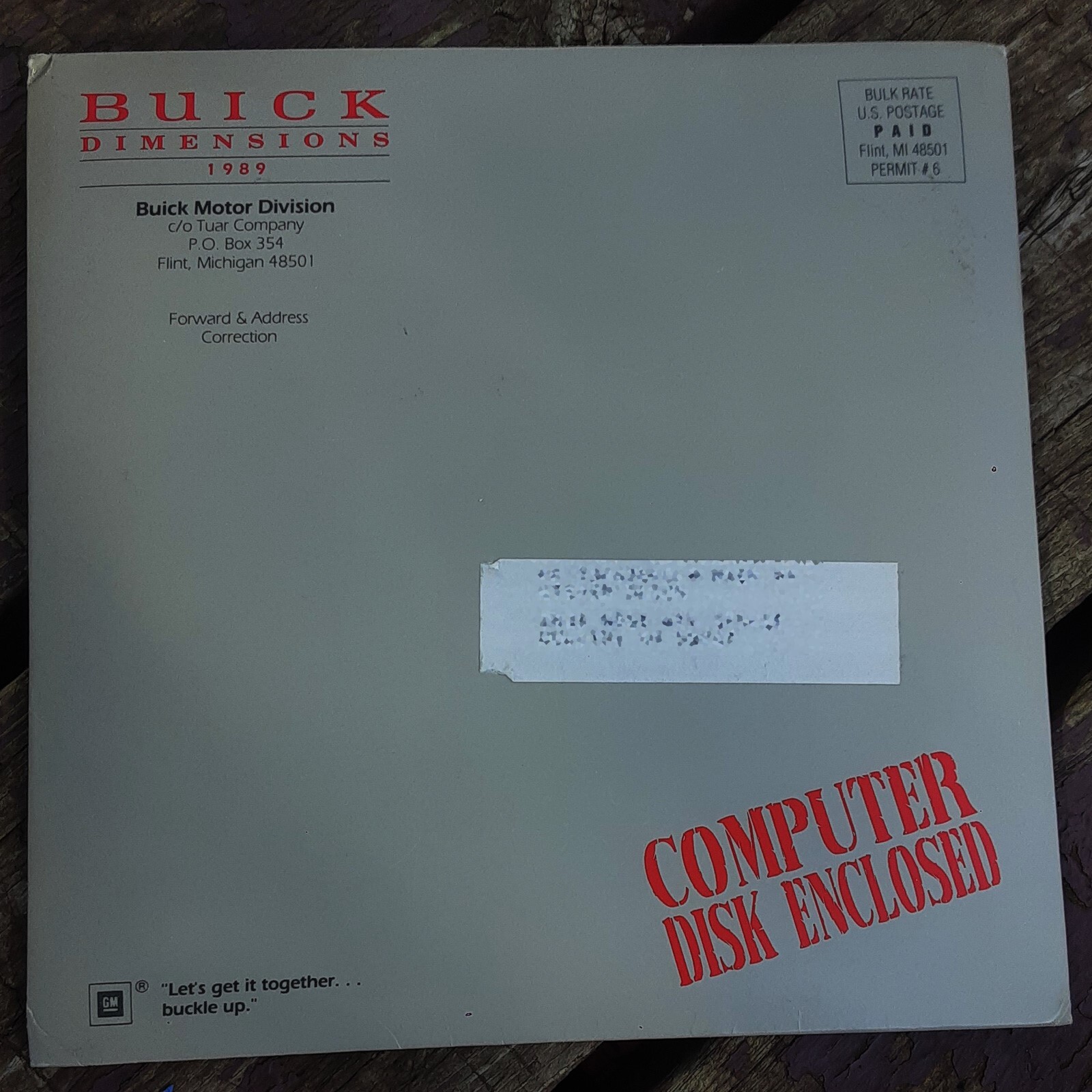 1989 Buick Dimensions Disk Apple Macintosh Mac - NEW SEALED