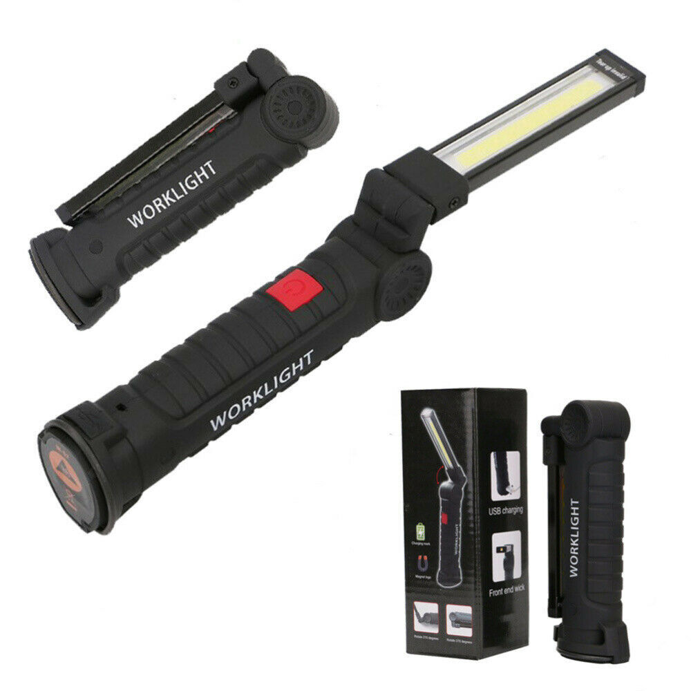 120000lm Super Bright Rechargeable LED Work Light Folding Torch Lamp Flashlight