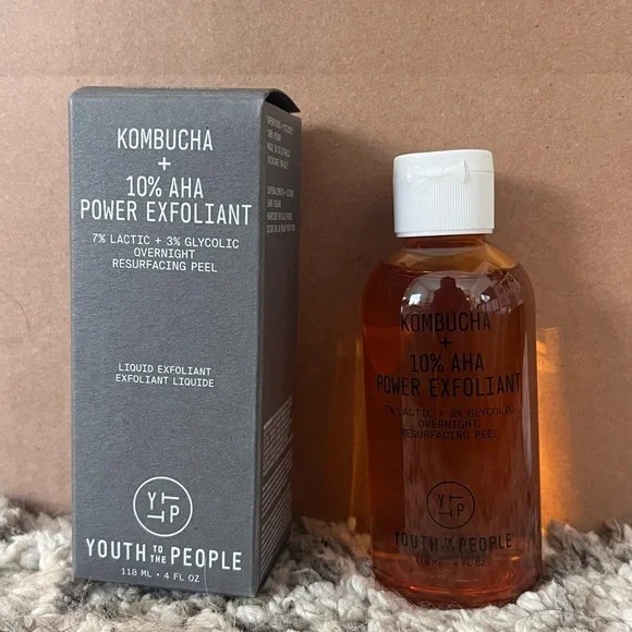Youth To The People Kombucha + 10% AHA Power Exfoliant - 4 Fl. Oz. - New In Box