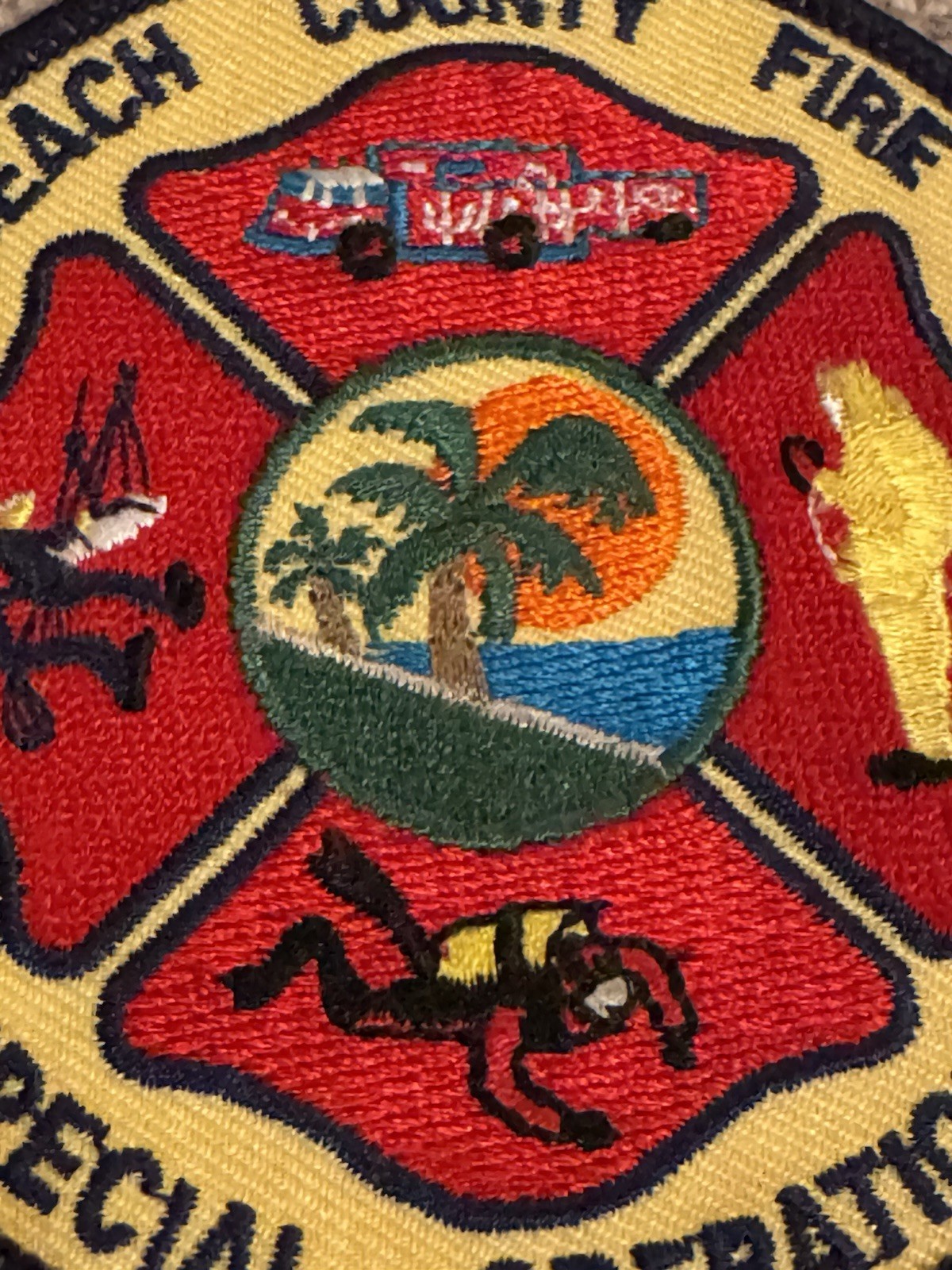 Palm Beach County Florida Fire Rescue “Special Operations” 3.5” Cloth Patch