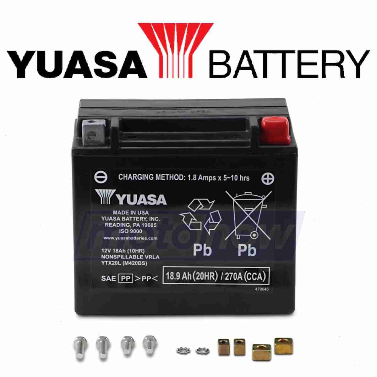 Yuasa Factory Activated Maintenance Free 12V Battery for 2004-2006 Honda dn