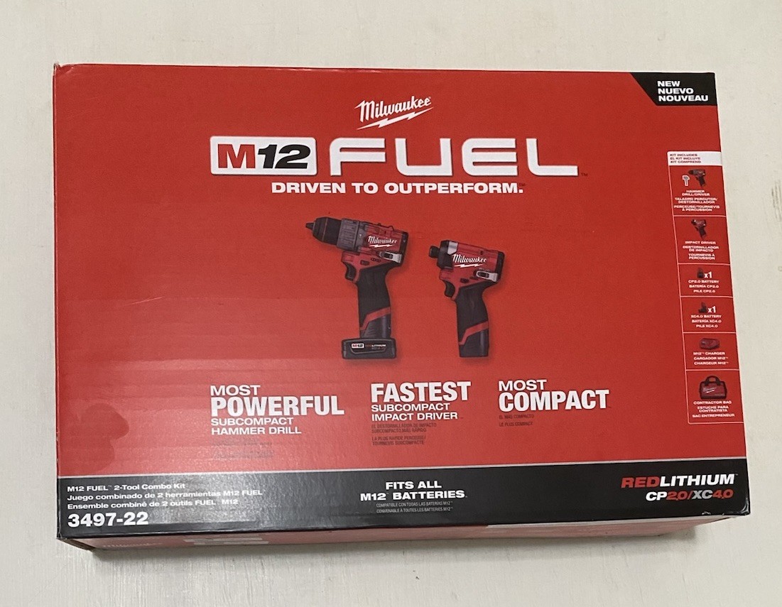 MILWAUKEE M12 FUEL 2 TOOL COMBO KIT 3497-22