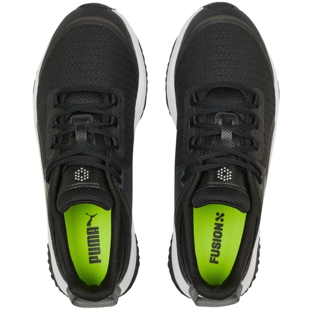 NEW Men's Puma Fusion Grip Golf Shoes Black/Silver - Pick Size & Width!