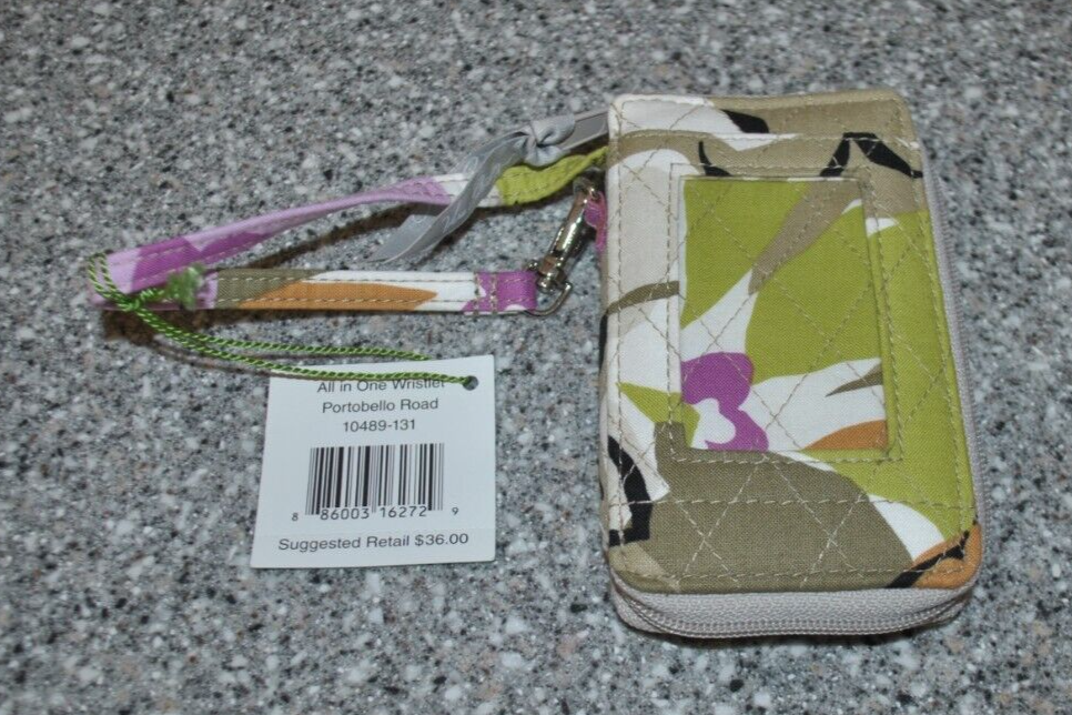 Vera Bradley All In One Wristlet, Portobello Road - NWT
