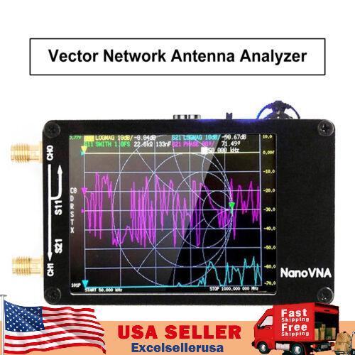 NanoVNA-H Vector Network Antenna Analyzer MF HF VHF UHF Analyzer W/ SD Card Slot
