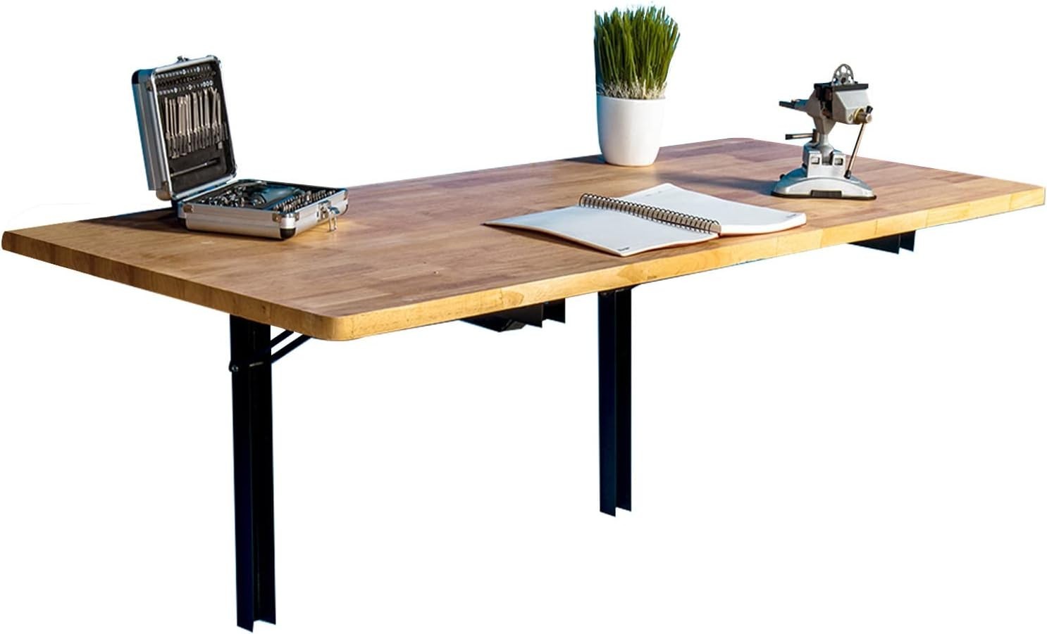 Heavy-Duty Folding Workbench 47.24 x 19.68 Inch - Wall-Mounted Utility Solution