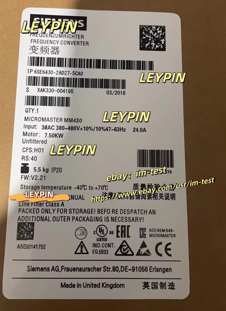 1pc 6SE6430-2AD27-5CA0*im