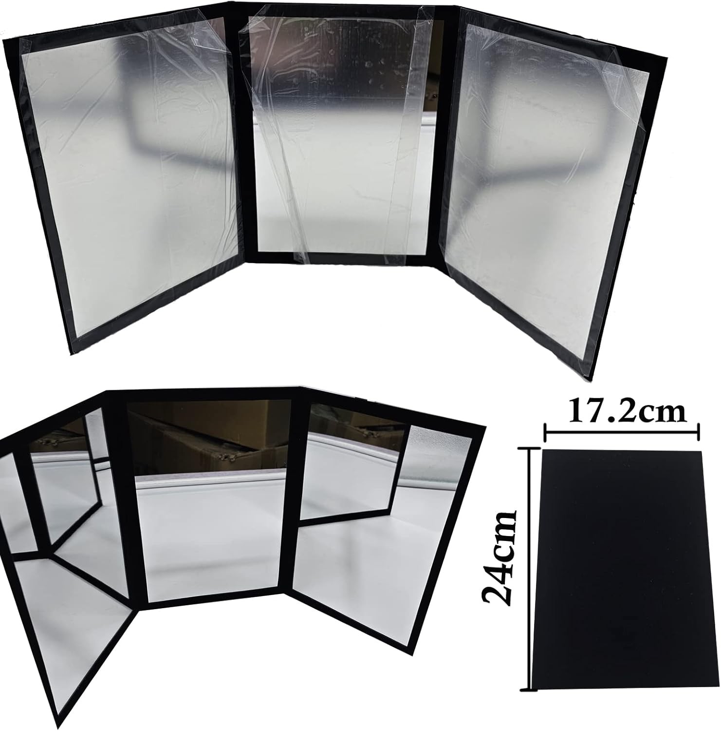sumrica Magic Three Way Mirror Shatterproof - Foldable Close-Up...