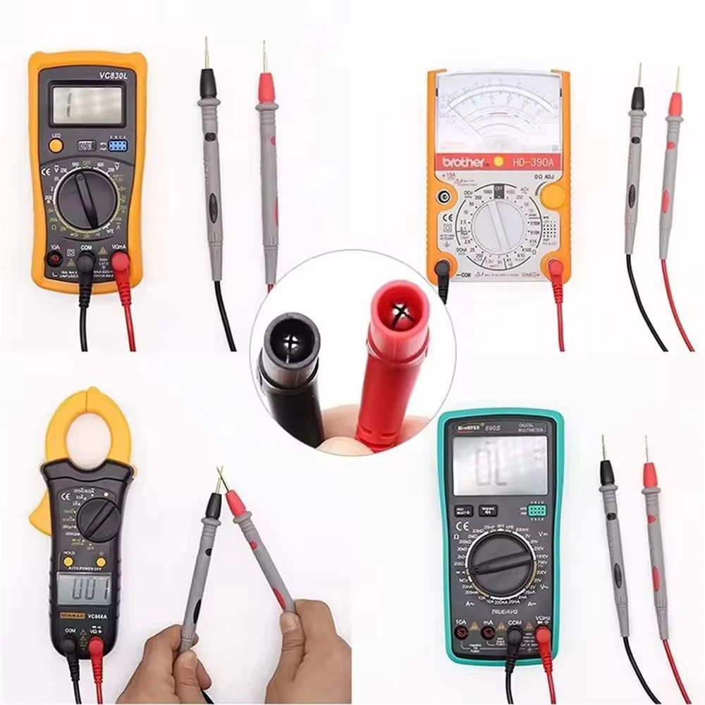 Multimeter Hard Point Test Leads Set 1000V 20A Meter Probes