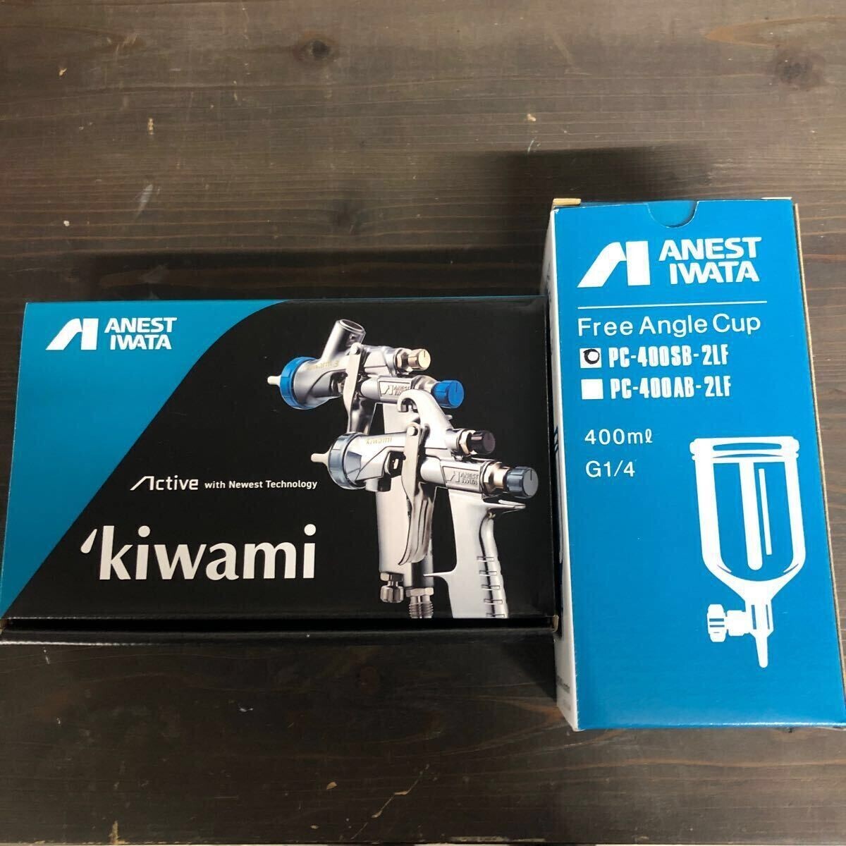 ANEST IWATA KIWAMI-1-14B2 1.4mm Spray Gun With PC-400SB-2LF CAP From Japan