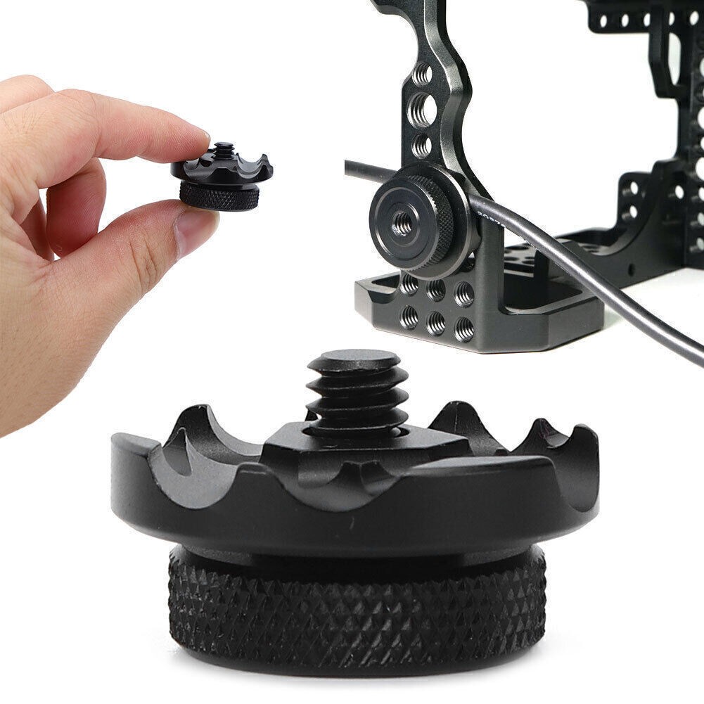 Aluminium Alloy Cage Round Wire Protection ClipFixator CableClamp for SLR Camera