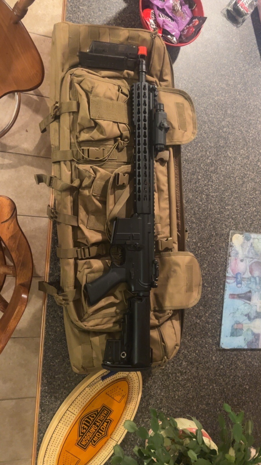 electric airsoft gun with bag and charger