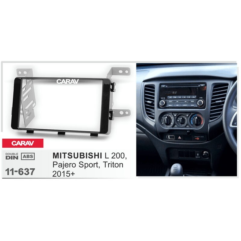 Double Din Dash Kit for Mitsubishi L200 Pajero Sport Triton 2015+ Stereo Frame