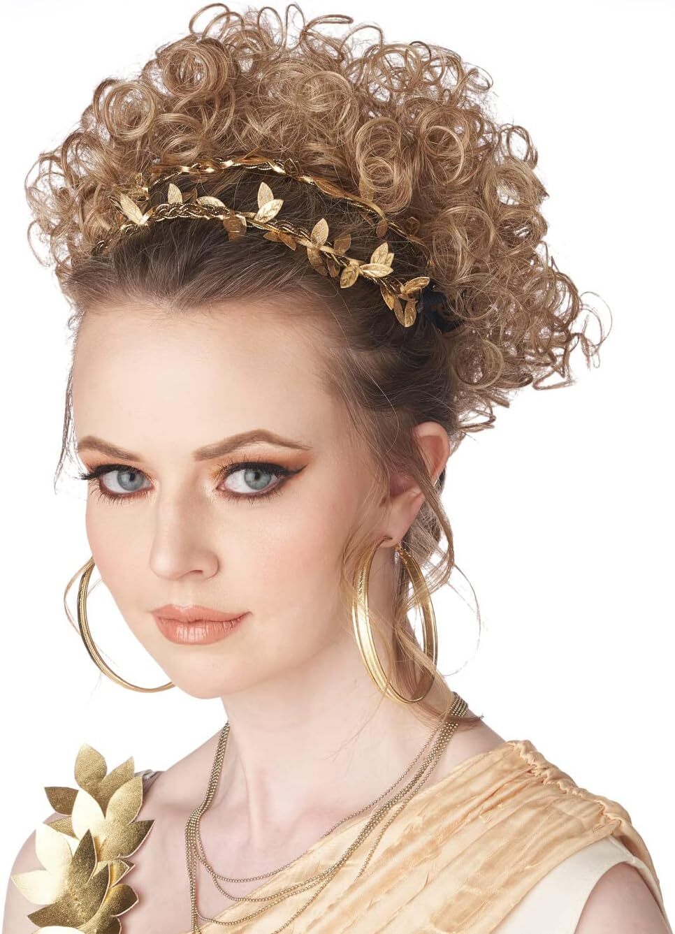 Greco-Roman Goddess Wig Fancy Dress Halloween Adult Costume Accessory 2 COLORS