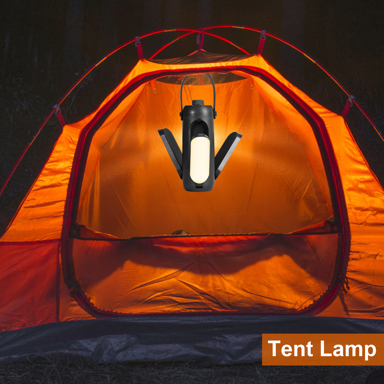 Camping Light Outdoor Portable Lantern Tent Lamp USB Rechargeable Hiking Lantern