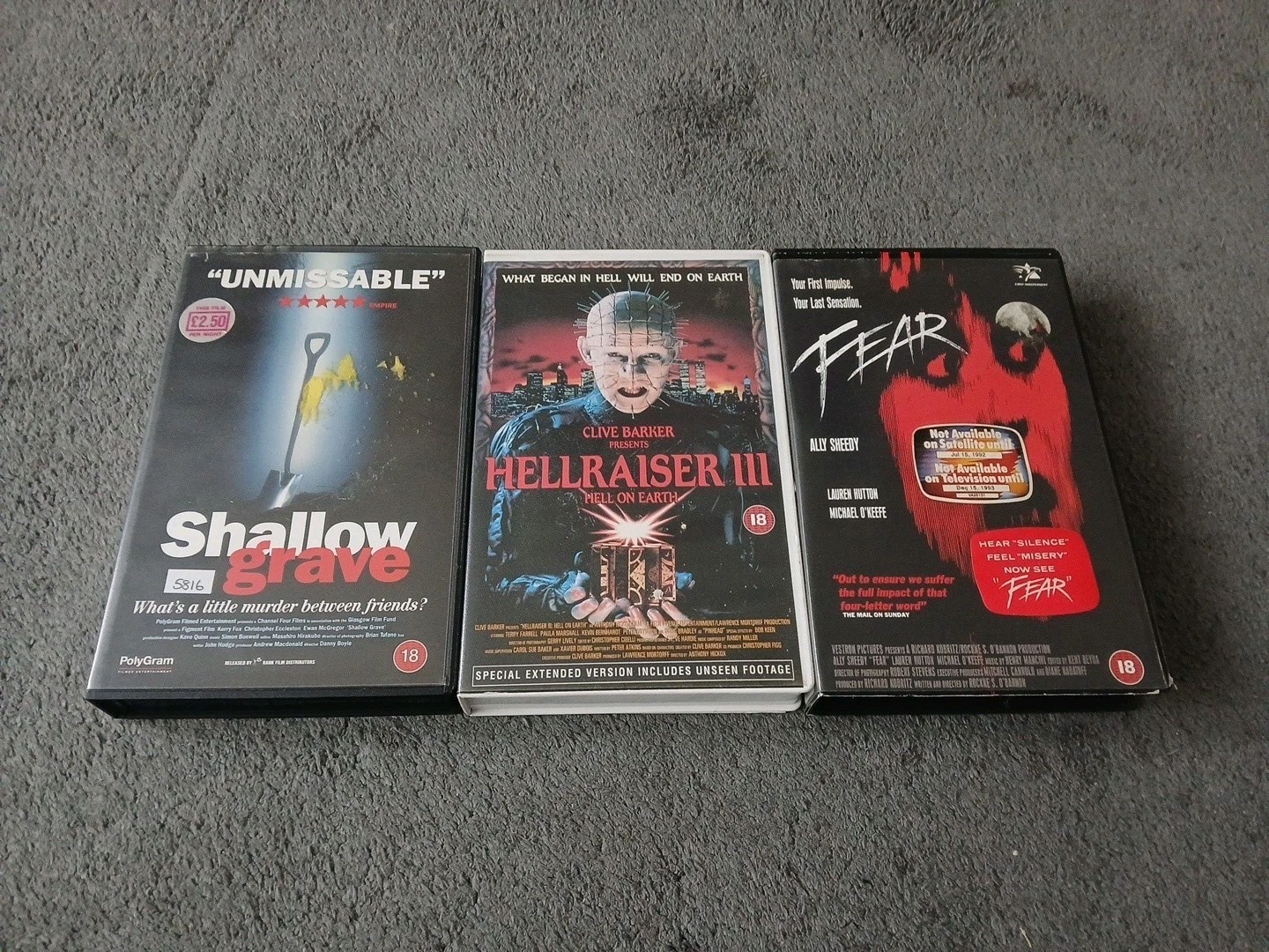 vhs big box ex rental horror