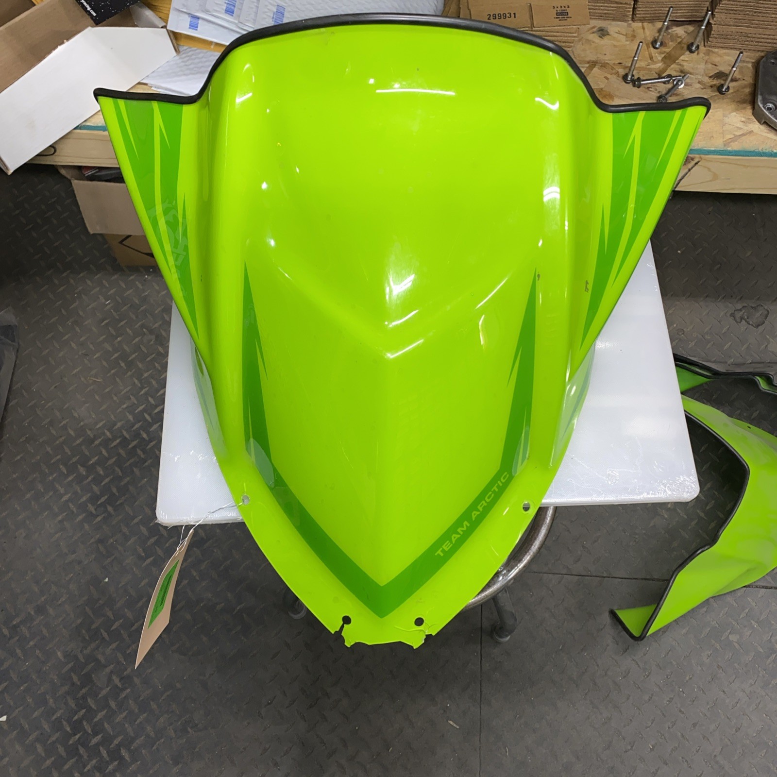 Arctic Cat Mid Performance Windshield - Hyper Green 8639-220