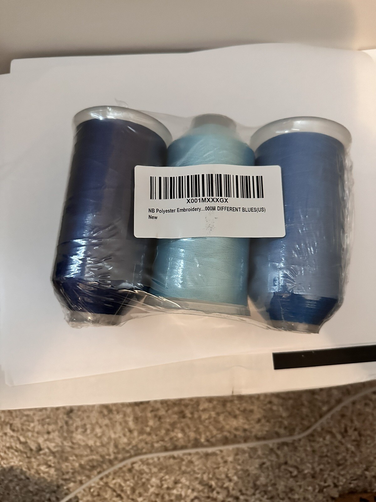 New brothread - Single Huge Spool 5000M Each Polyester Embroidery Machine Thr...