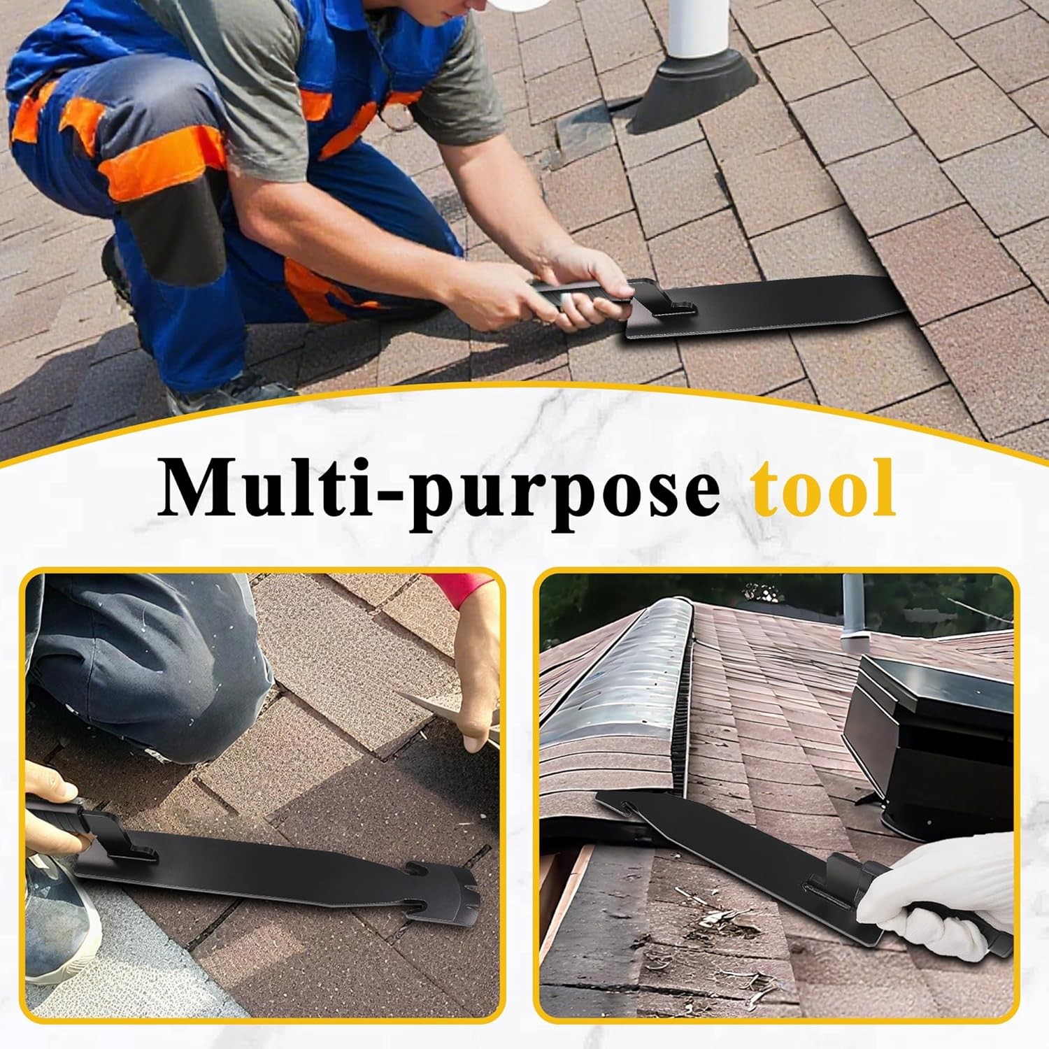 17" Slater Ripper Shingle Ripper Roofing Tool with Claw Nail Puller End