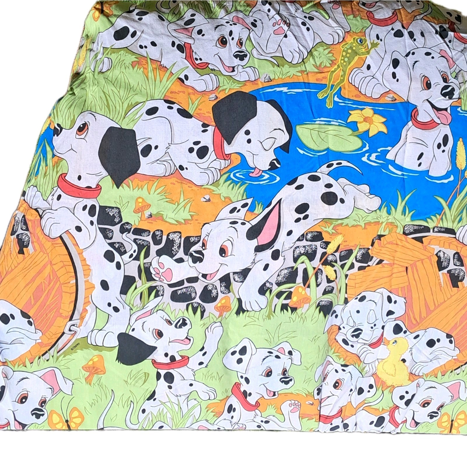 Vintage Disney 101 Dalmatians Sheet Set Full Size Cotton Polyester Complete Set