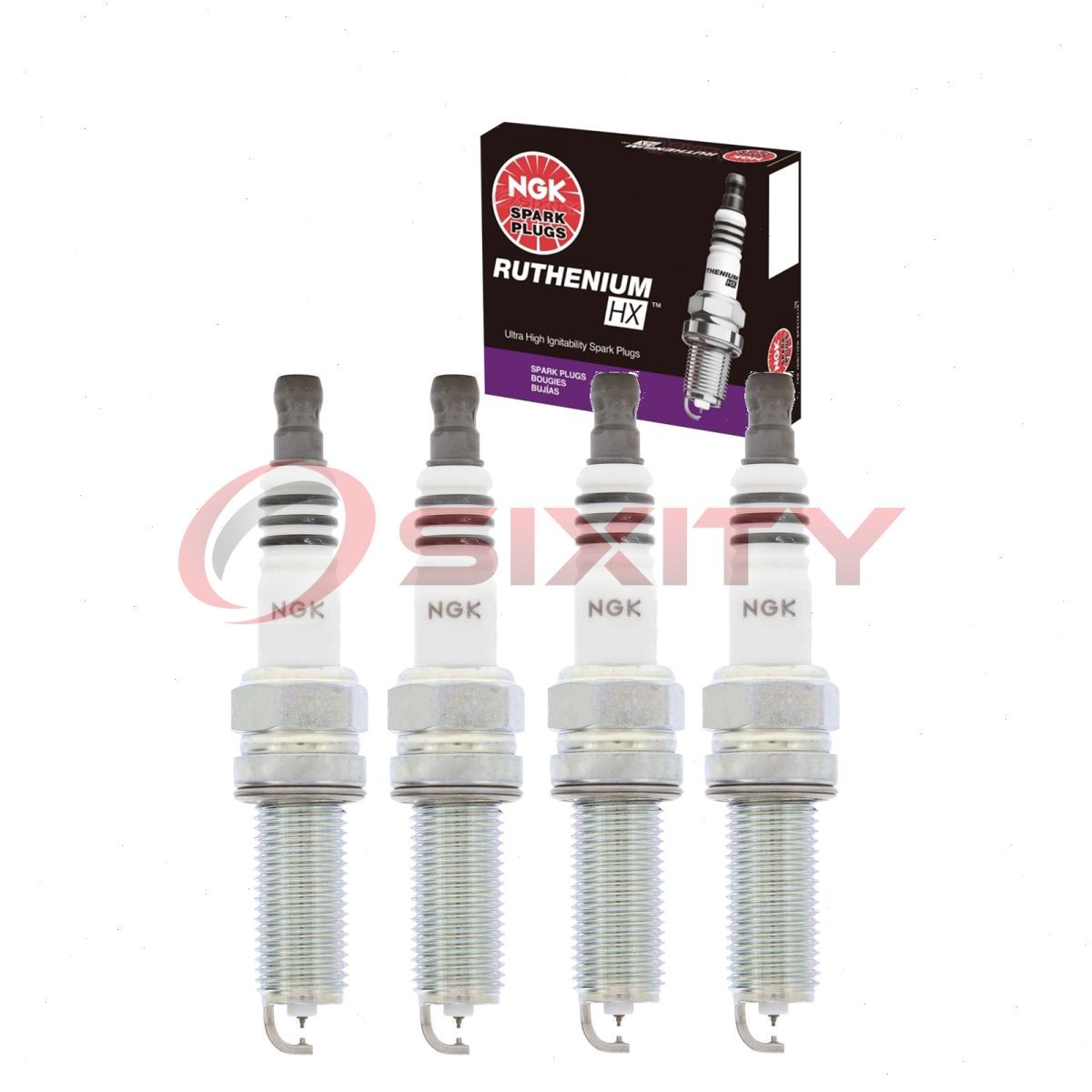4 pc NGK Ruthenium HX Spark Plugs for 2009-2014 Acura TSX 2.4L L4 Ignition vo