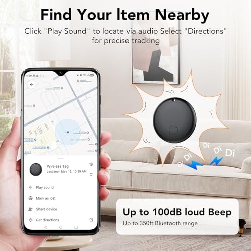 Android Air Tracker, Bluetooth Tracker Tags, Work with Google's Find